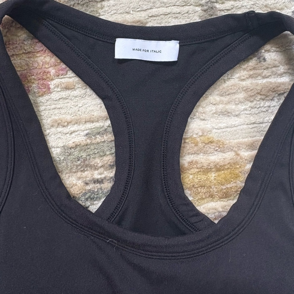 Black Racerback Tank Top - Picture 2 of 4